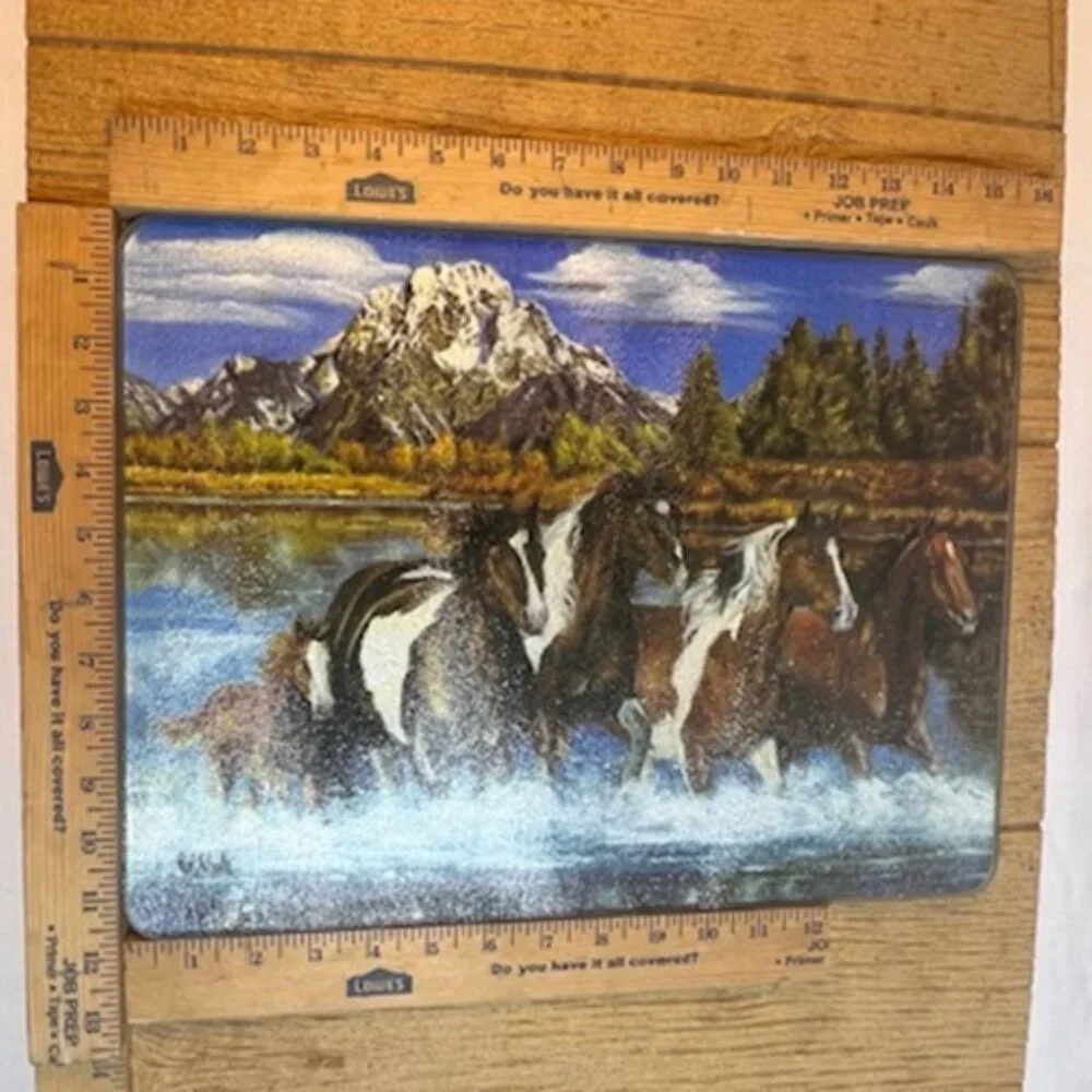 Horse Scene Cutting Board 16